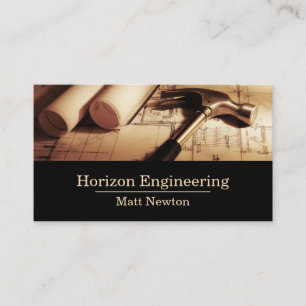Architect Engineering ContractorConstruction Busin Business Card