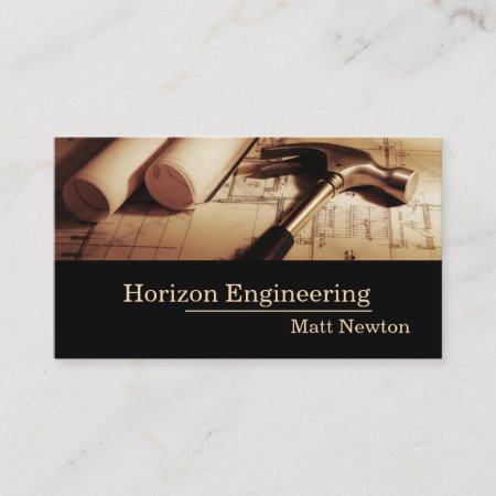Architect Engineering Contractorconstruction Business Card