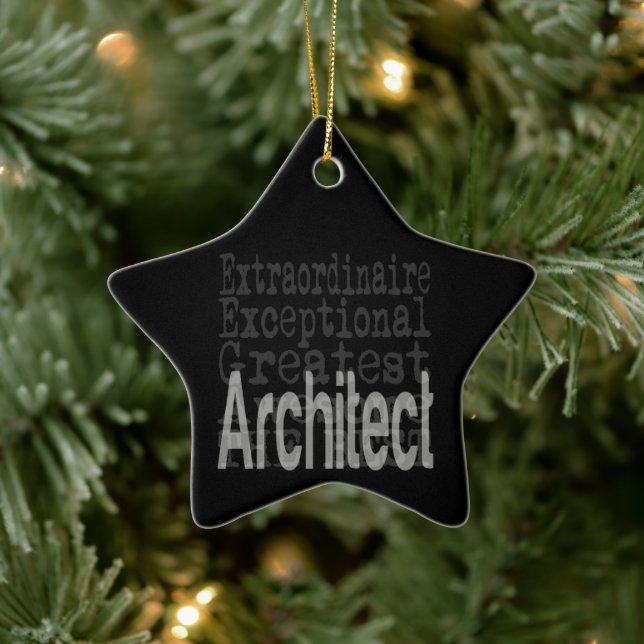 Architect Extraordinaire Ceramic Ornament (Tree)