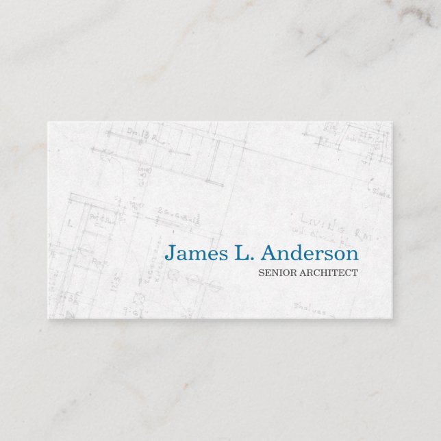 Architect - Floor Plan business card (Front)