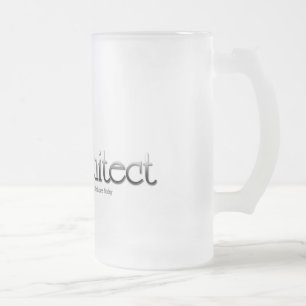 Architect Frosted Glass Beer Mug