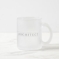 ARCHITECT Frosted Glass Mug / Black