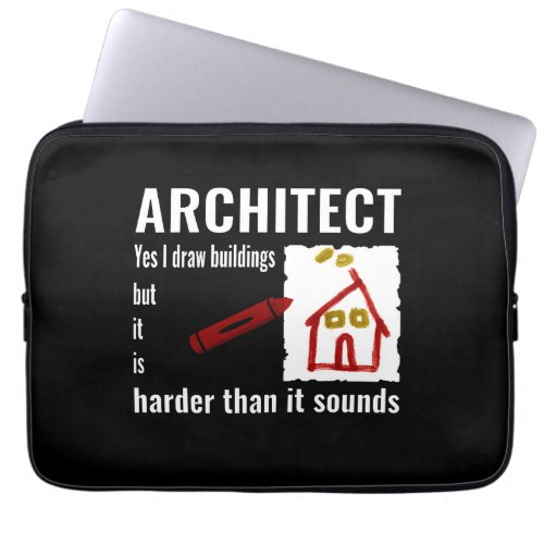 Architect funny architect gift for architects laptop sleeve
