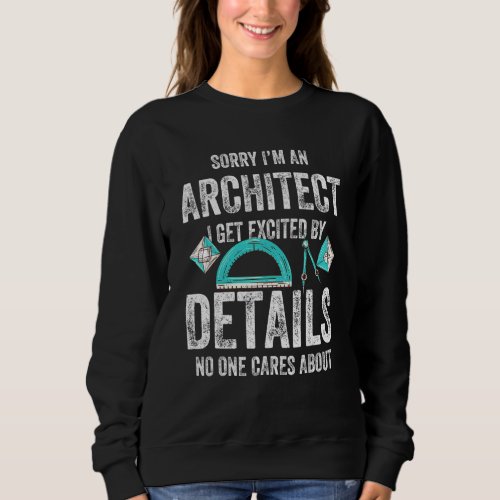 Architect  Get Excited About Details No One Cares  Sweatshirt