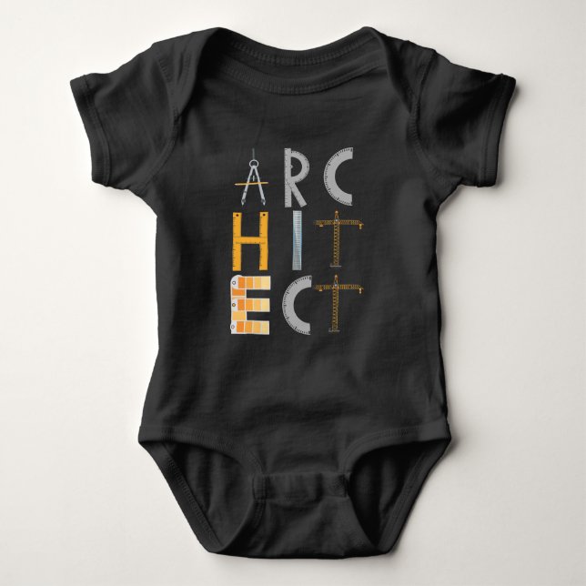 Architect Gifts Architecture Students Baby Bodysuit (Front)