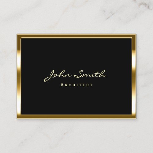 Architect Gold Frame Professional Business Card