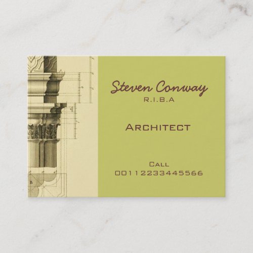 Architect ~ Gothic Architecture Design Business Cards