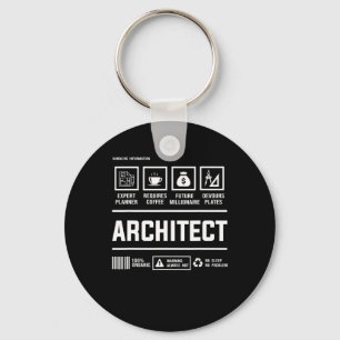 Architect Handling Inmation Architecture Mens Gift Keychain