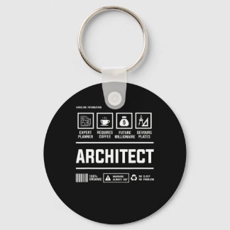 Architect Handling Inmation Architecture Mens Gift Keychain