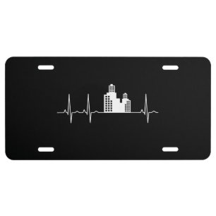Architect Heartbeat Houses Architect Gift License Plate