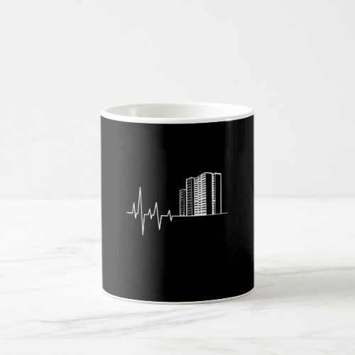 Architect Heartbeat Houses Coffee Mug