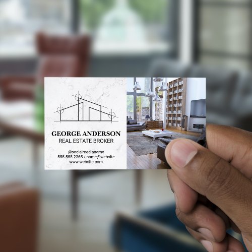 Architect House Logo  Home Interior Business Card