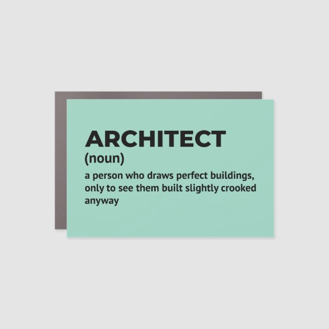 Architect Humor Definition Magnet (Front)