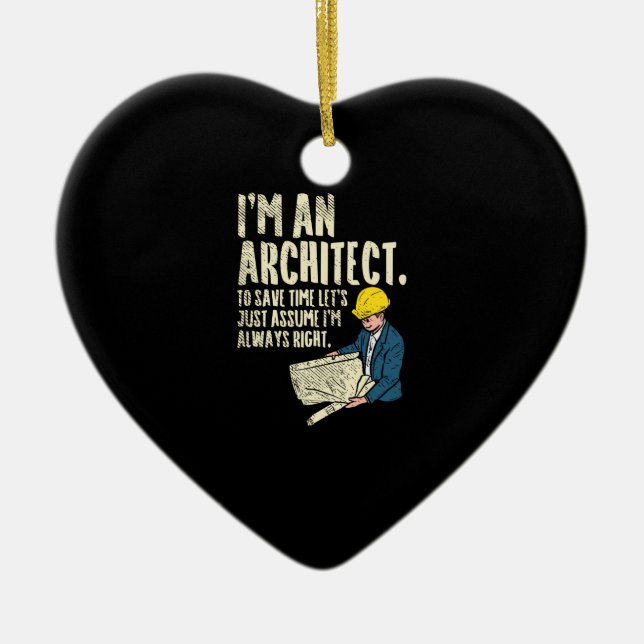 Architect - I'm An Architect Ceramic Ornament (Front)