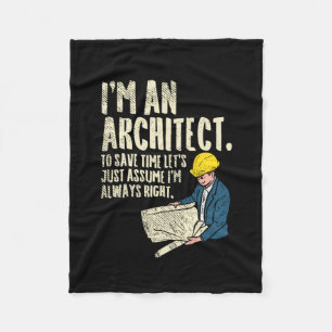 Architect - I'm An Architect Fleece Blanket