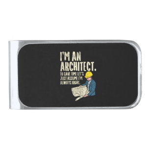 Architect - I'm An Architect Silver Finish Money Clip