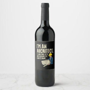 Architect - I'm An Architect Wine Label