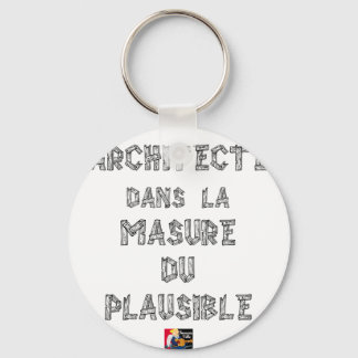 ARCHITECT, IN THE MASURE OF THE PLAUSIBLE KEYCHAIN
