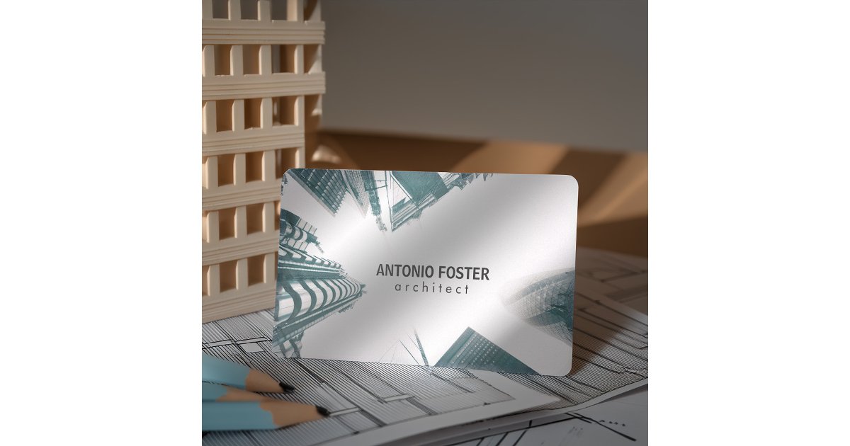 Image showcasing Architect Interior Designer Buildings Sky Skyline Business Card | Zazzle