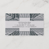 Architect Interior Designer Buildings Sky Skyline Business Card (Back)