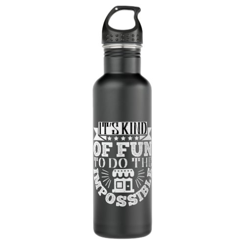 Architect _Its A Kind Of Fun To Do The Impossible Stainless Steel Water Bottle