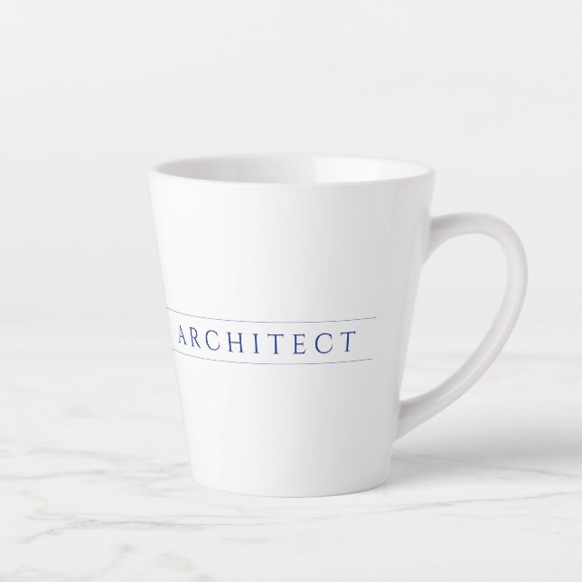 ARCHITECT Latte Mug / Navy Blue (Right)