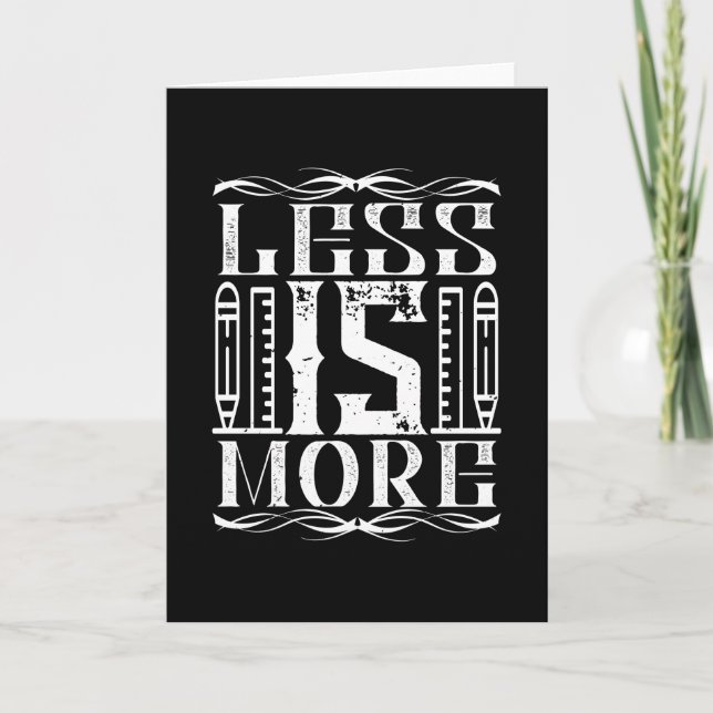 Architect - Less Is A More Card (Front)