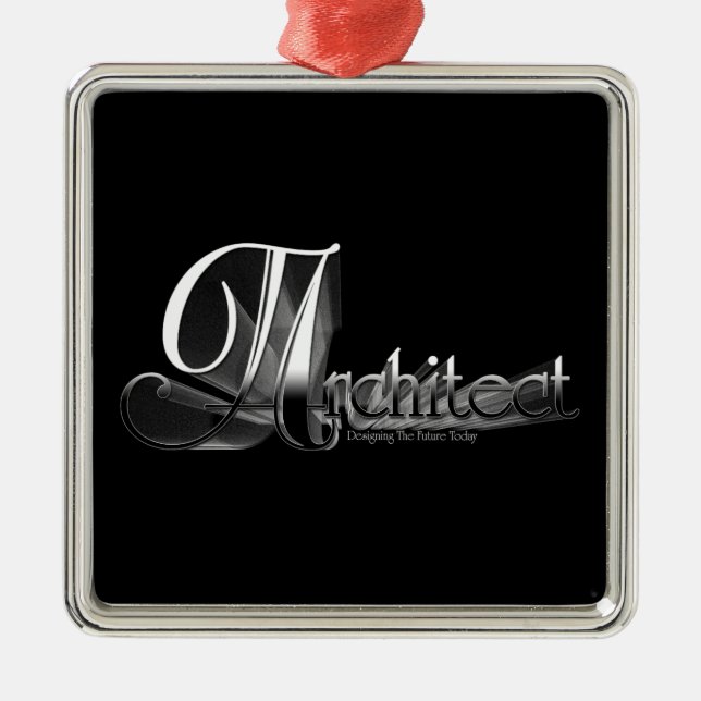 Architect Metal Ornament (Front)