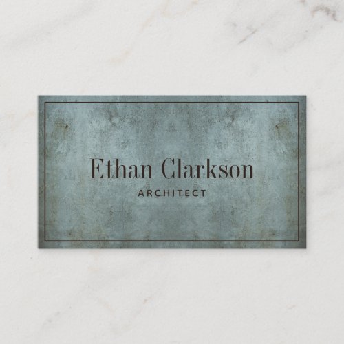 Architect Modern Grunge Blue Gray Texture  Business Card