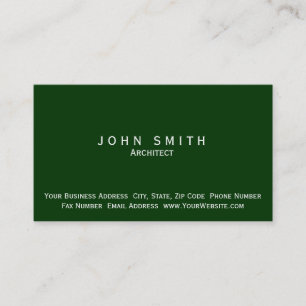 Architect Modern Simple Minimal Business Card