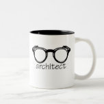 architect mug<br><div class="desc">These iconic glasses are often associated with great architects. This design can be adapted to a variety of mug styles and colors. It's the perfect gift for the architect in your life!</div>