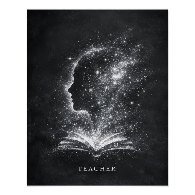 Architect of Future Minds Teacher Art Poster (Front)
