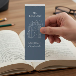 Architect of Joyful Minds Personalized Teacher Bookmarks