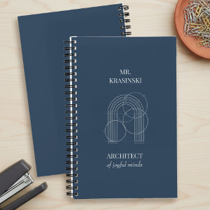 Architect of Joyful Minds Personalized Teacher Notebook