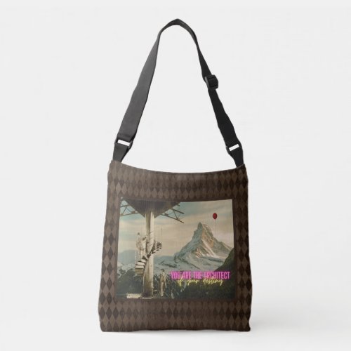 Architect of Your Destiny Surreal Collage  Crossbody Bag