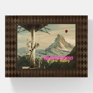 Architect of Your Destiny Surreal Collage   Paperweight