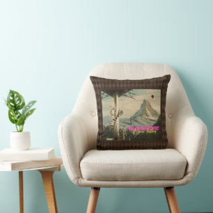 Architect of Your Destiny Surreal Collage Throw Pillow
