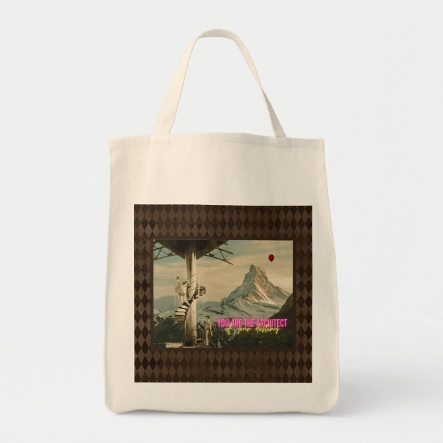 Architect of Your Destiny Surreal Collage  Tote Bag (Front)