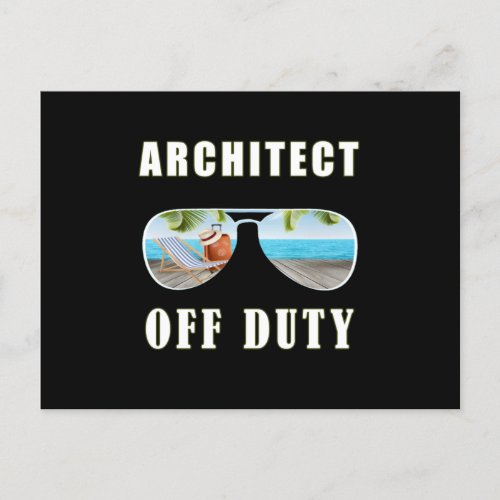 Architect off duty sunglasses palm beach vacation postcard