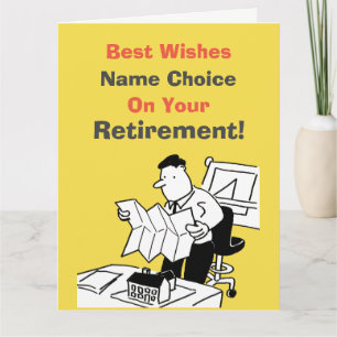 Architect or Town Planner Retirement Card
