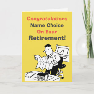Architect or Town Planner Retirement Card