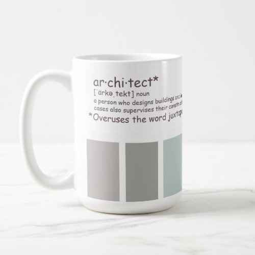 Architect Overuses Juxtaposition Coffee Mug