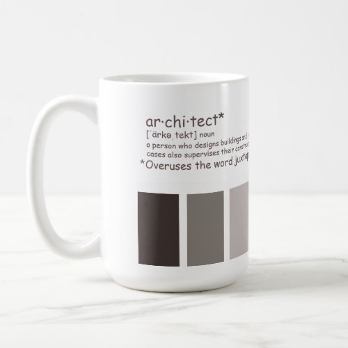 Architect Overuses Juxtaposition Coffee Mug