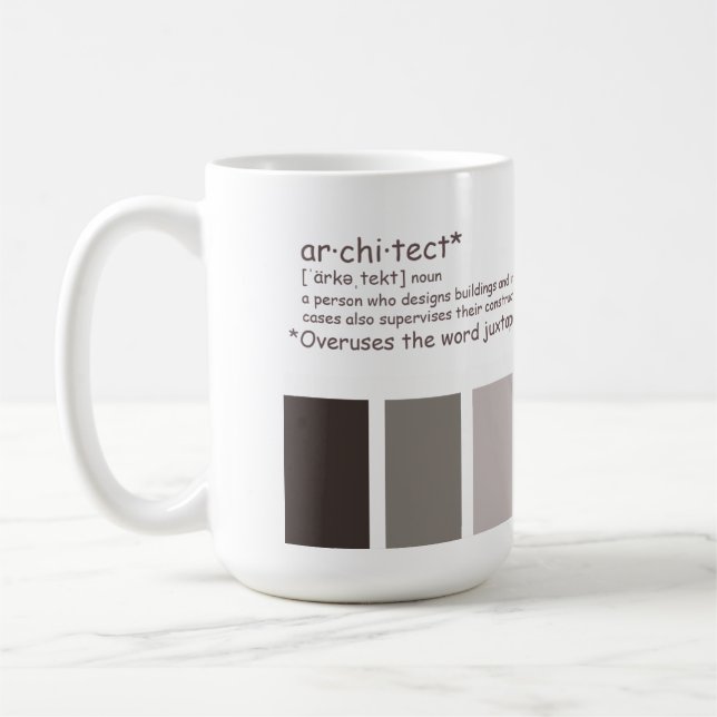 Architect. Overuses Juxtaposition Coffee Mug (Left)
