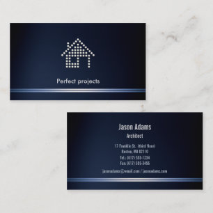Architect Perfect Project Blue Business Card