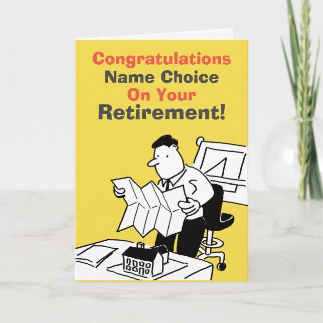 Architect Retirement Card | Zazzle