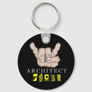 architect rocks keychain