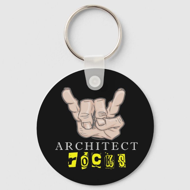 architect rocks keychain (Front)