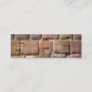 Architect Sandstone Blue I Mini Business Card