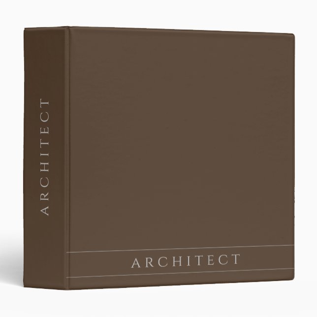 ARCHITECT Sepia Binder  (Front/Spine)
